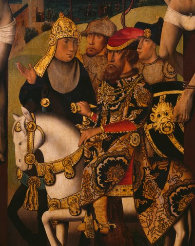 Passion Triptych, Crucifixion, central panel (detail) by Master of St. Godelieve Legend